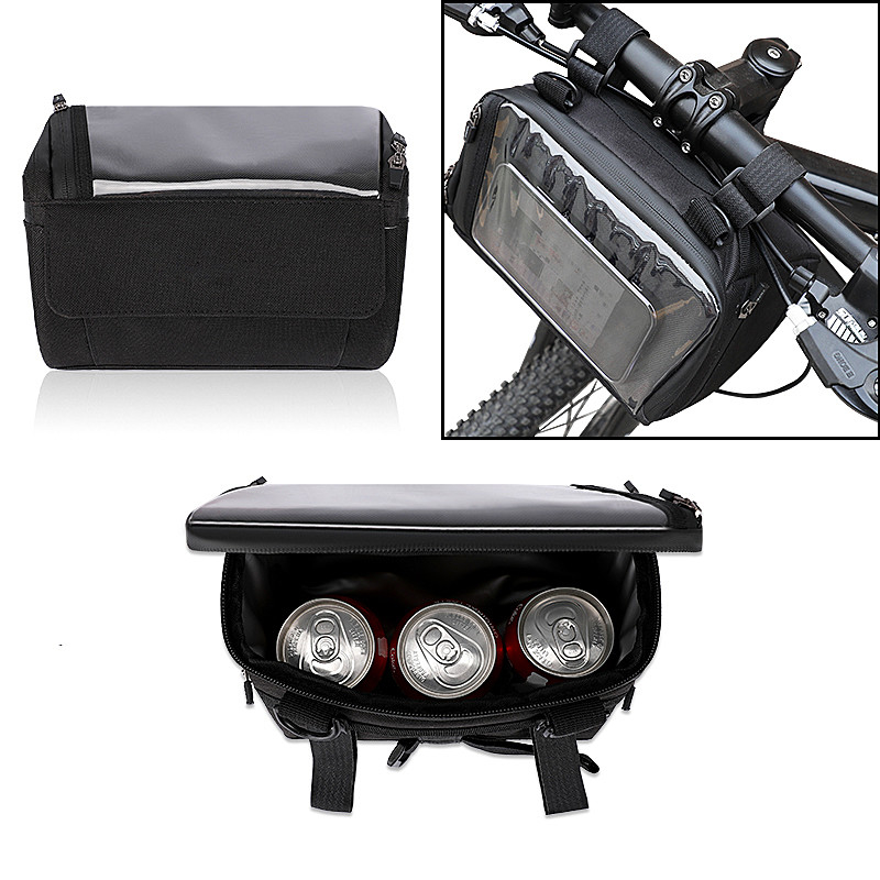 Bolso del teléfono de la bici de la pantalla táctil que completa un ciclo la bolsa impermeable los 20x8x10cm al aire libre de la cartera de la caja del teléfono