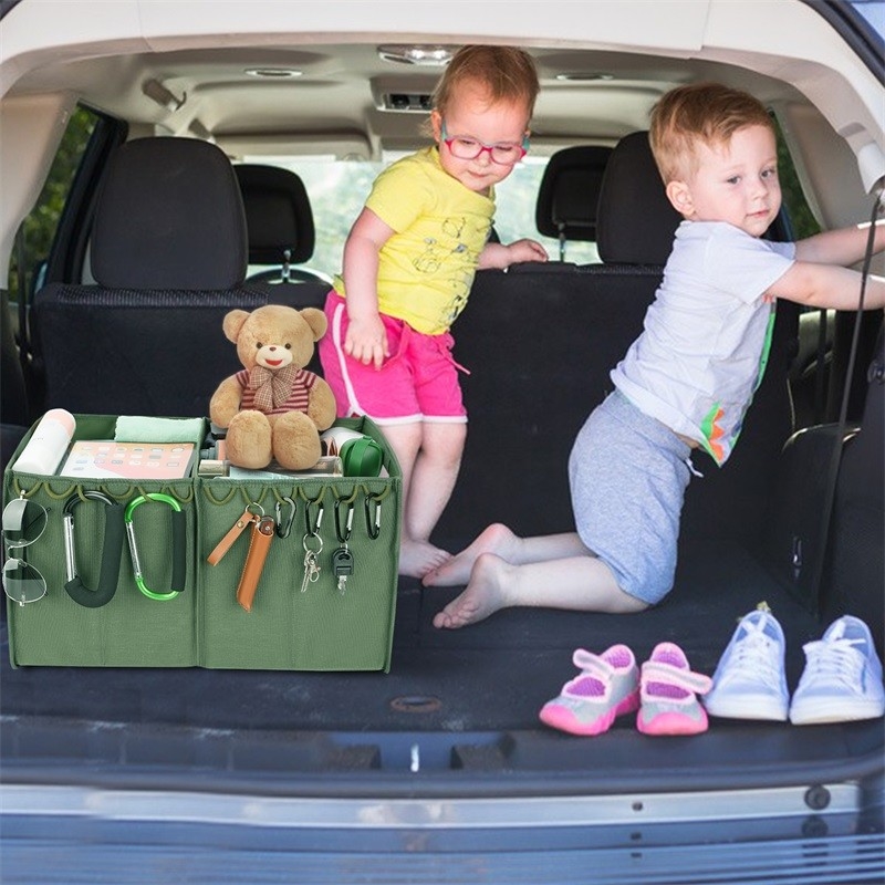 Almacenamiento plegable Tote Luggage Storage For Suv del tronco dos compartimientos 36x4x9 plegables”