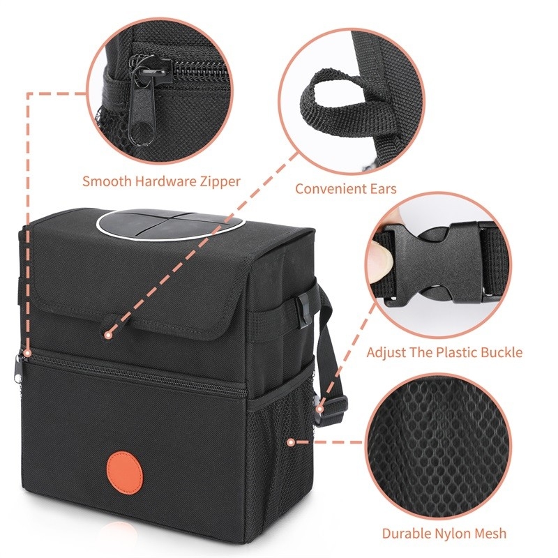 Basura colgante 9.5x5.5 del bolso de basura de Leakproof Interior Car del organizador del bolso del almacenamiento del coche”