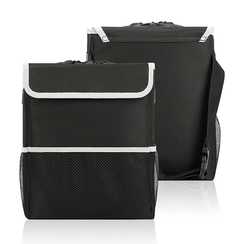 Basura 8.4x7.4x10.4 de la tapa del cubo de la basura de la prueba del escape de Bags Black Hanging del organizador del coche de la basura”