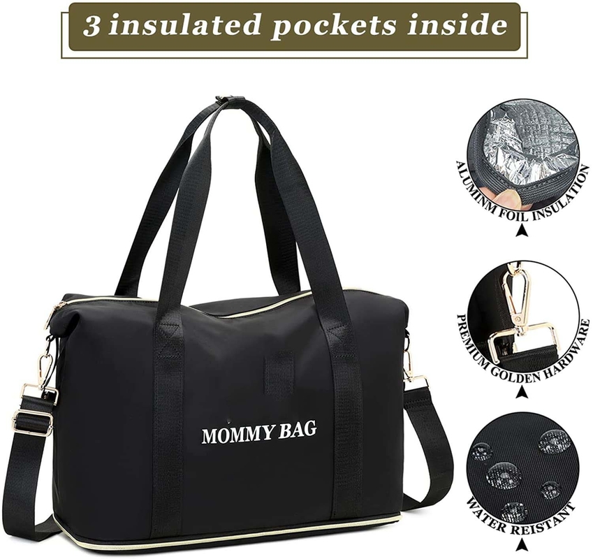 El pañal lindo suave Tote Bags Small Insulated Bottle embolsa para recién nacido personalizado
