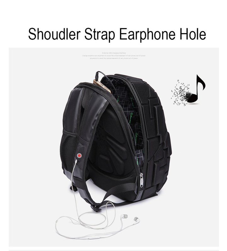 Tamaño grande duro 16.14x10.43x1.18 de EVA Shell Business Backpack Travelling Bags”