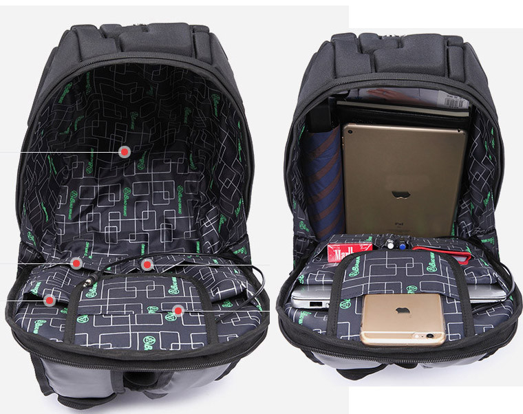 Tamaño grande duro 16.14x10.43x1.18 de EVA Shell Business Backpack Travelling Bags”