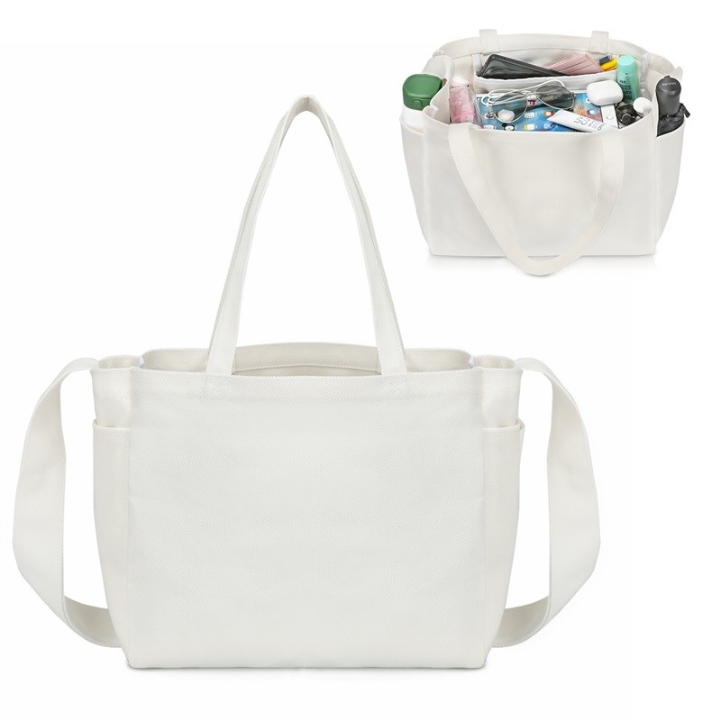 Manija larga 4.4x6.7x11 del ultramarinos de la lona de los totalizadores reutilizables plegables del bolso que hace compras”