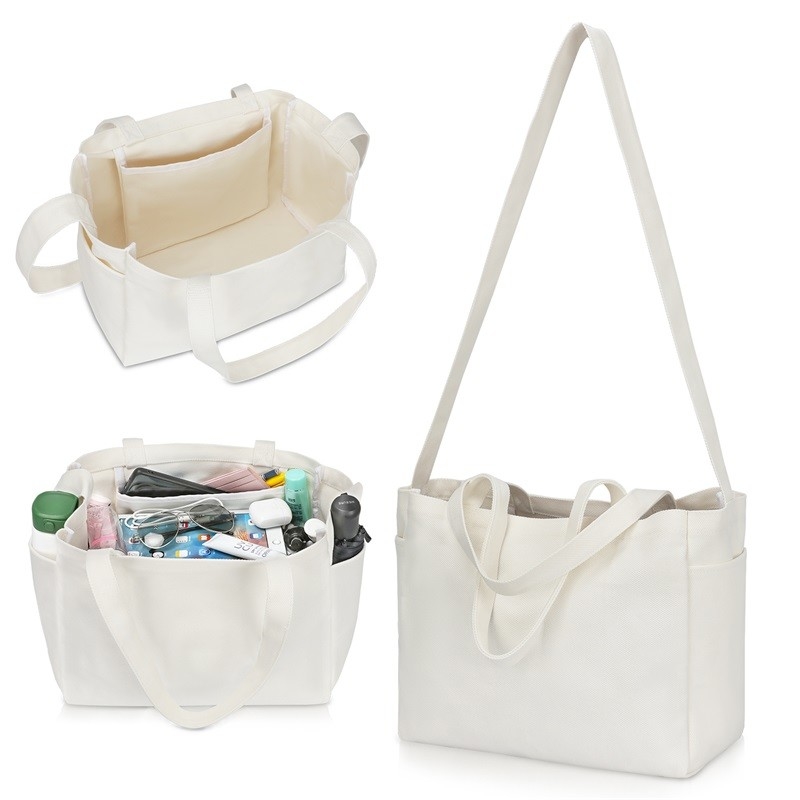 Manija larga 4.4x6.7x11 del ultramarinos de la lona de los totalizadores reutilizables plegables del bolso que hace compras”