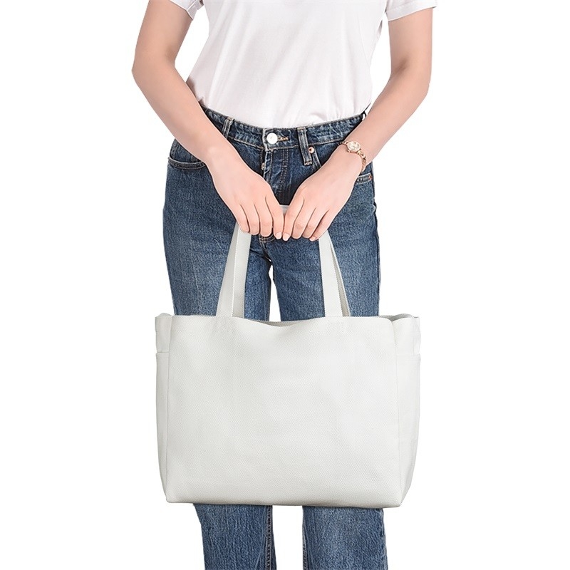 Manija larga 4.4x6.7x11 del ultramarinos de la lona de los totalizadores reutilizables plegables del bolso que hace compras”