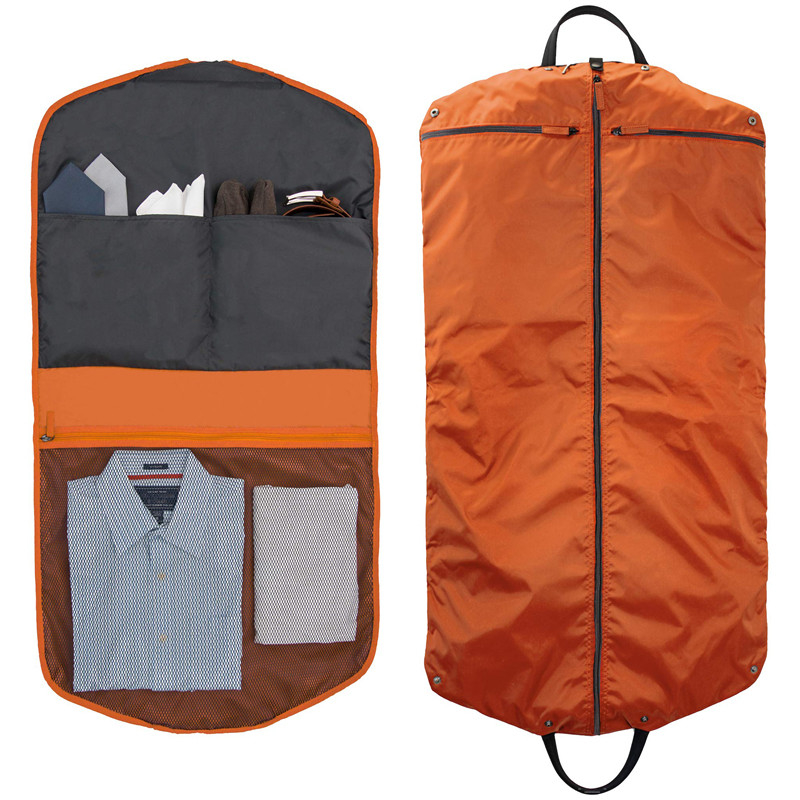 2 en los bolsillos con cremallera 1.1LBS de 1 de la ropa Carry On Mens Suit Hanger del petate