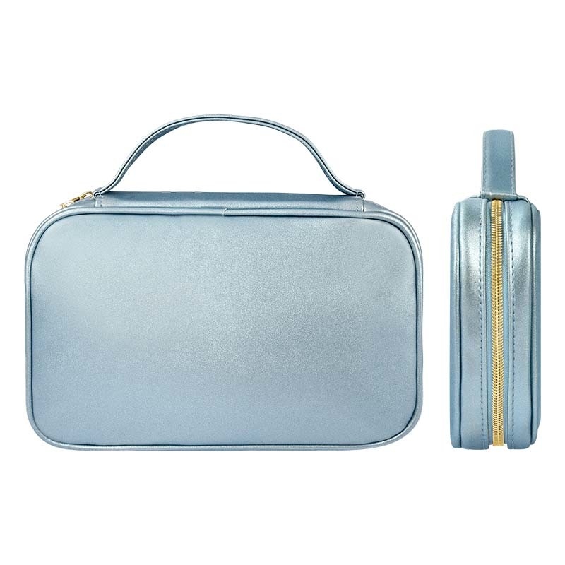 Pequeño organizador Travel Portable 10x6.4x2 de la caja de la caja de la joyería del viaje de la imitación de cuero”