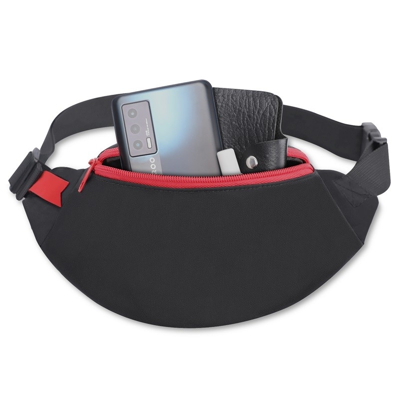 el teléfono de nylon del bolso de la bolsa de la cintura 420d práctico para las mujeres de los hombres se divierte 26X8X12.5”