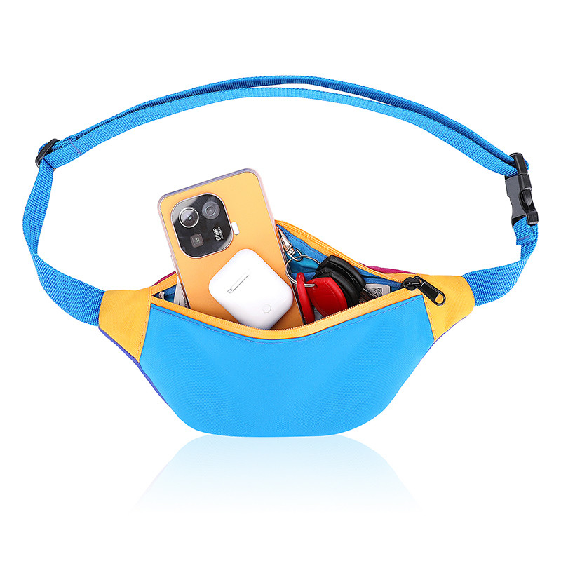 Pulgada de nylon de Fanny Pack 420D 11X2.3X4.3 de las mujeres del bolso de la cintura de la honda de la correa