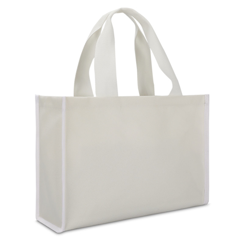 La lona Tote Bag Eco Friendly Shopping empaqueta la parte inferior gruesa resistente al por menor 4x4x10”