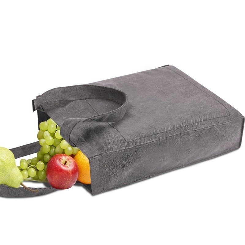 Los bolsos que hacen compras amistosos reutilizables Tote Women ' bolsos de Eco de la lona de S fruncen 13X3X16”