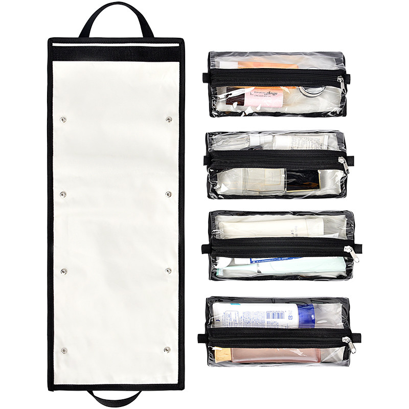 La extra grande del viaje que cuelga el PVC de Bag Separated del organizador del artículo de tocador compone la bolsa 9X5”