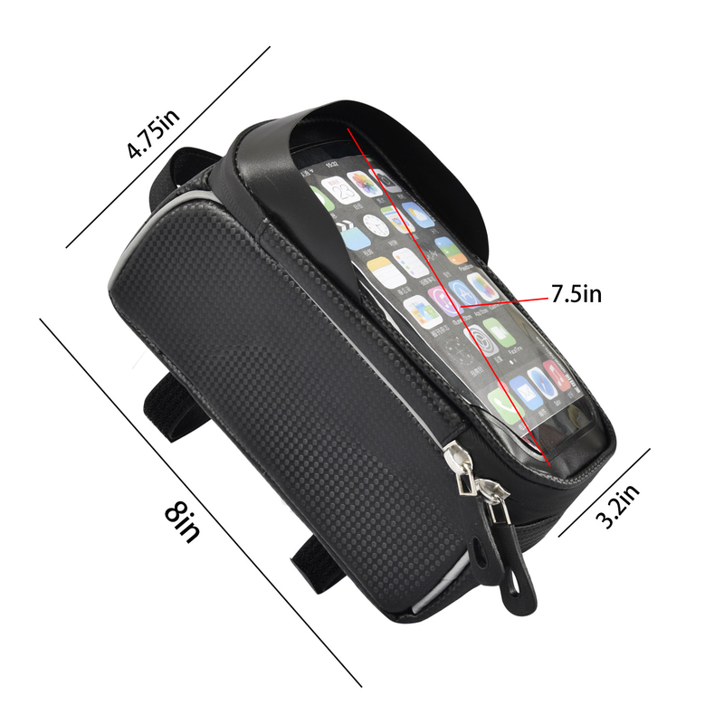 Bolso superior del tenedor del teléfono del bolso del tubo con el tenedor 8x3.2x4.75 de la ventana del agujero del auricular”