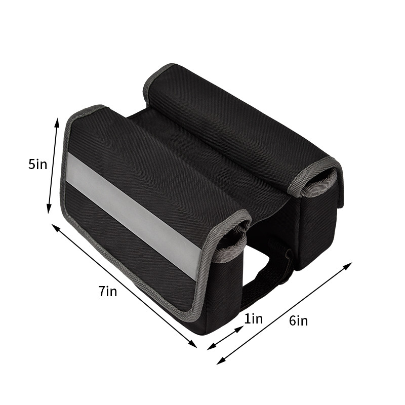 Parte posterior grande de la prenda impermeable del bolso de la bici del teléfono debajo de la bolsa de la tira reflexiva de Seat para completar un ciclo 7X6X5”