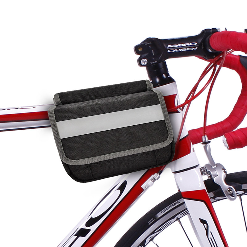 Parte posterior grande de la prenda impermeable del bolso de la bici del teléfono debajo de la bolsa de la tira reflexiva de Seat para completar un ciclo 7X6X5”