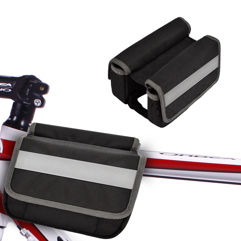 Parte posterior grande de la prenda impermeable del bolso de la bici del teléfono debajo de la bolsa de la tira reflexiva de Seat para completar un ciclo 7X6X5”