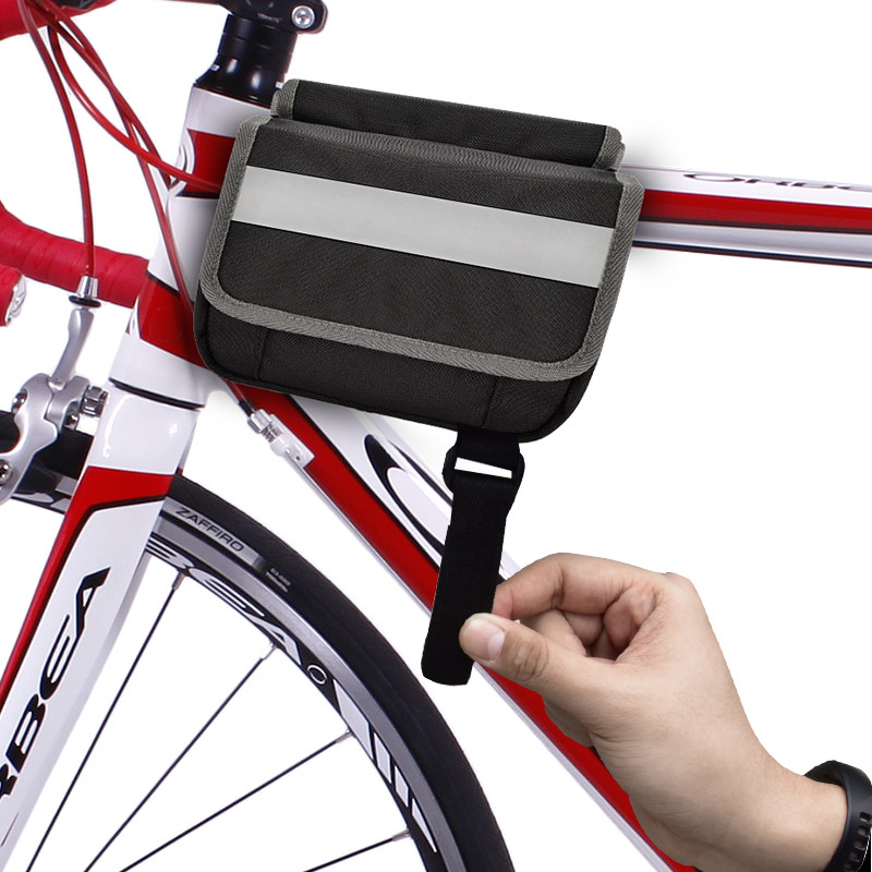 Parte posterior grande de la prenda impermeable del bolso de la bici del teléfono debajo de la bolsa de la tira reflexiva de Seat para completar un ciclo 7X6X5”