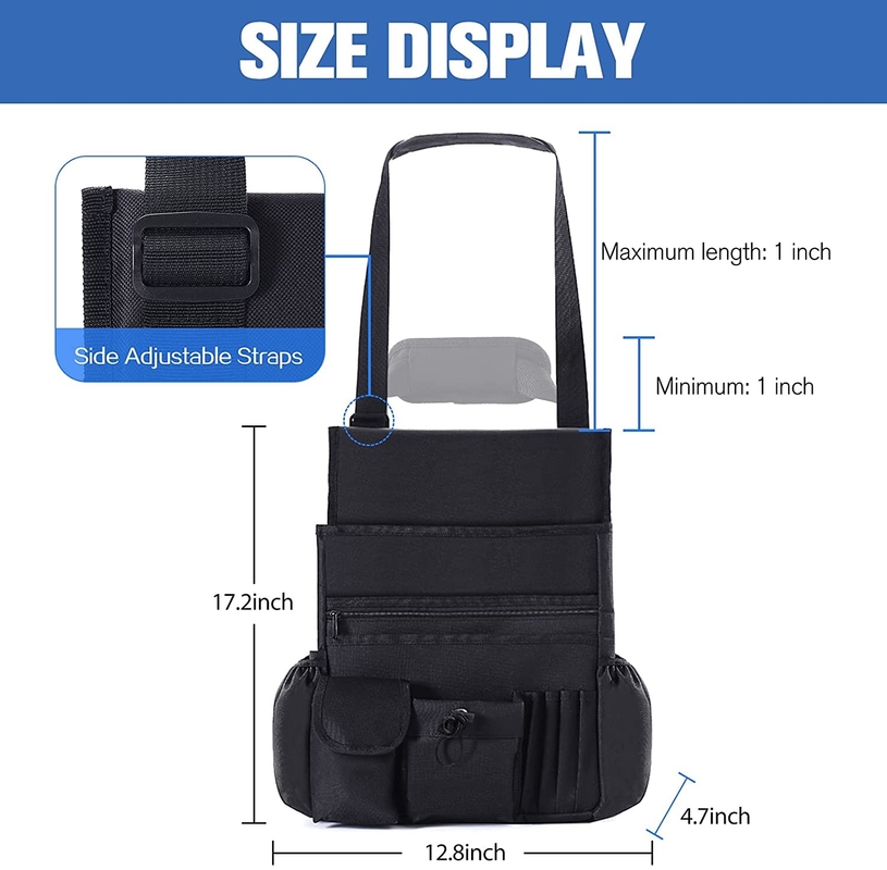 Bolso 12.8X4.7X17.2 de Bag Storage Front Backseat With Removable Cooler del organizador del tronco de coche”