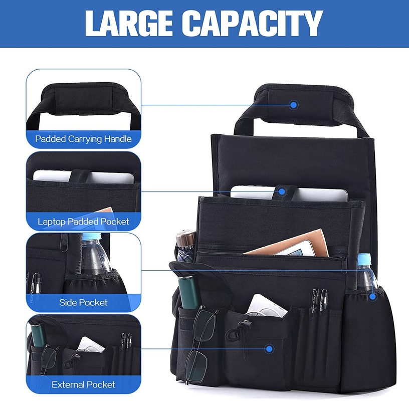 Bolso 12.8X4.7X17.2 de Bag Storage Front Backseat With Removable Cooler del organizador del tronco de coche”