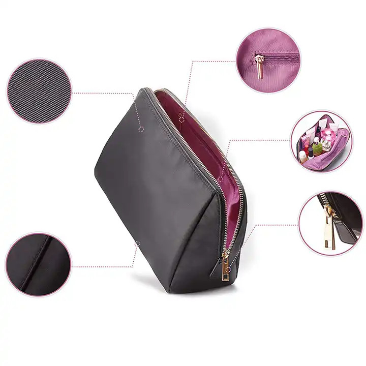 Impresión de transferencia de mujeres organizador de maquillaje de viaje lindo 10 x 3 x 8 pulgadas etiqueta privada
