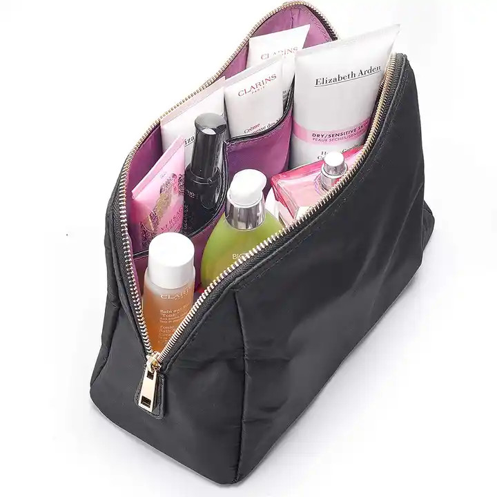 Impresión de transferencia de mujeres organizador de maquillaje de viaje lindo 10 x 3 x 8 pulgadas etiqueta privada