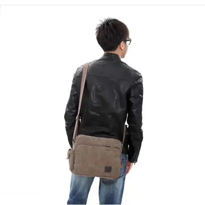 Bolso de mensajería portátil de tela offset de impresión crossbody de mujeres de 13,8 x 4 x 10,8 pulgadas