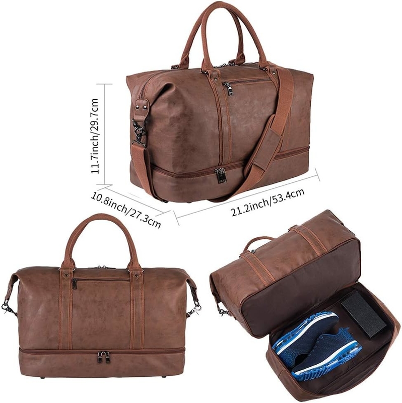 52L impermeable de una noche de fin de semana con bolso de viaje personalizado con bolsa de zapatos