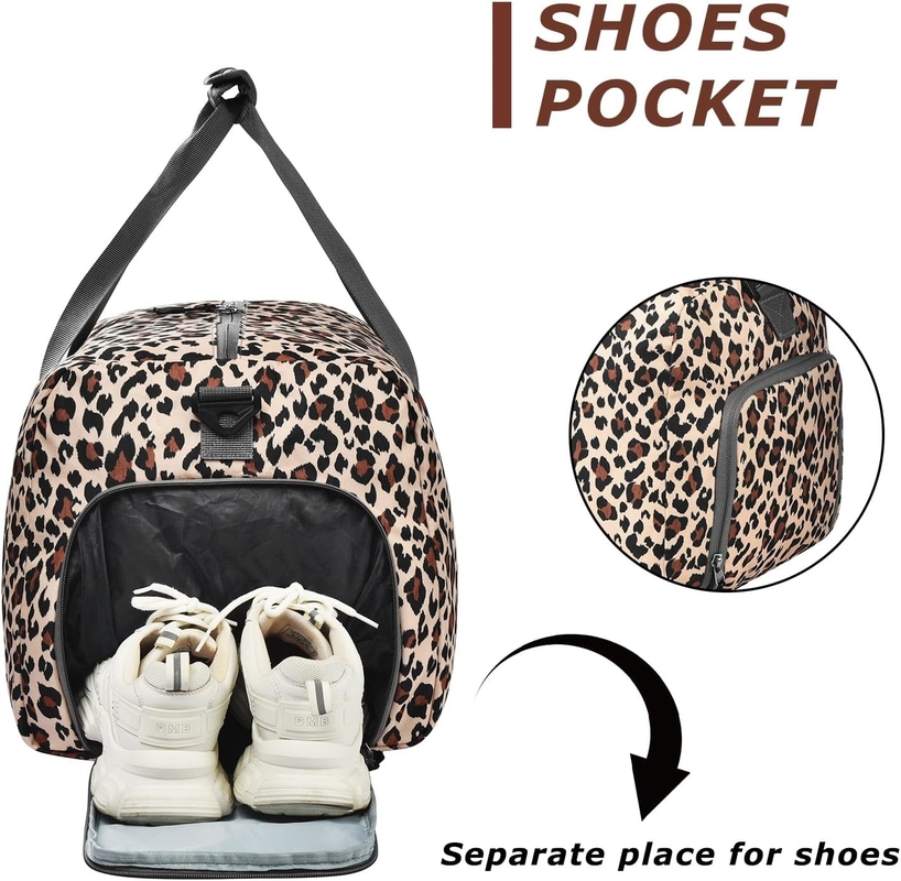 Bolsa de viaje plegable de 50L de gran capacidad para el hospital de fin de semana con espacio para zapatos