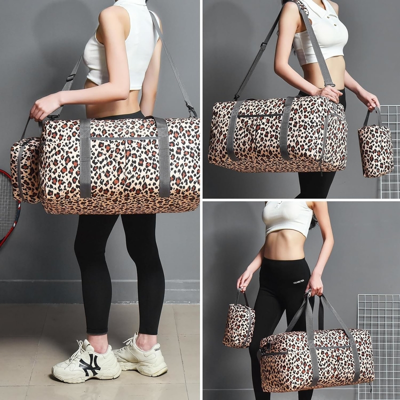 Bolsa de viaje plegable de 50L de gran capacidad para el hospital de fin de semana con espacio para zapatos