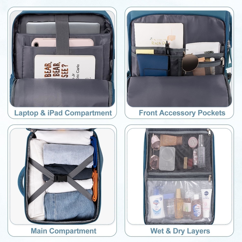Inmune Negocio Caminata Casual Lleva en el bolso de viaje Vuelo Aprobado Adaptación portátil de 16 pulgadas