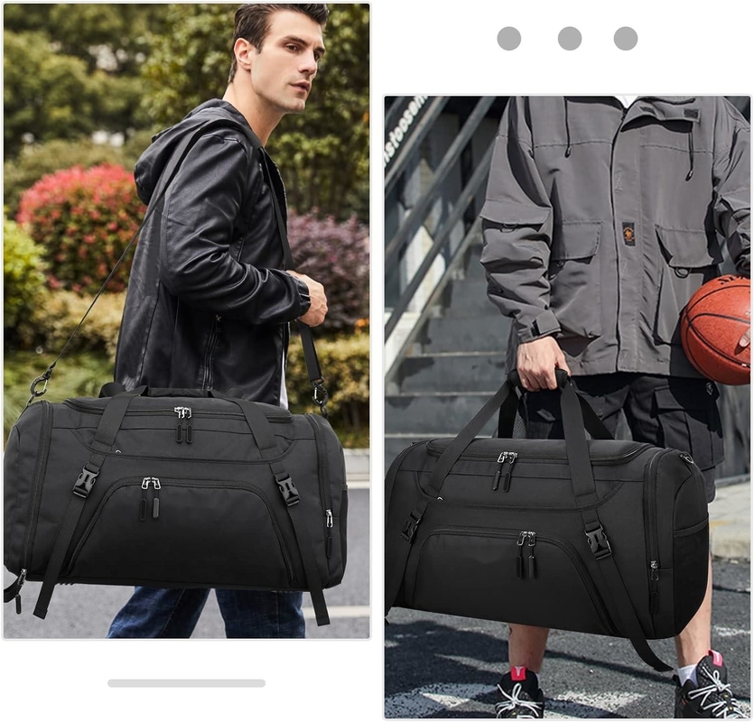 Bolso de viaje de higiene inalámbrico de tamaño grande de 40L con bolsillo grande y compartimiento para zapatos
