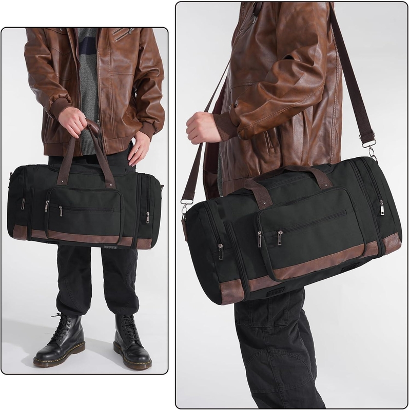 Lanteja de gran capacidad Hombres Mujeres Bolso de viaje de bolso de viaje con cremallera YKK