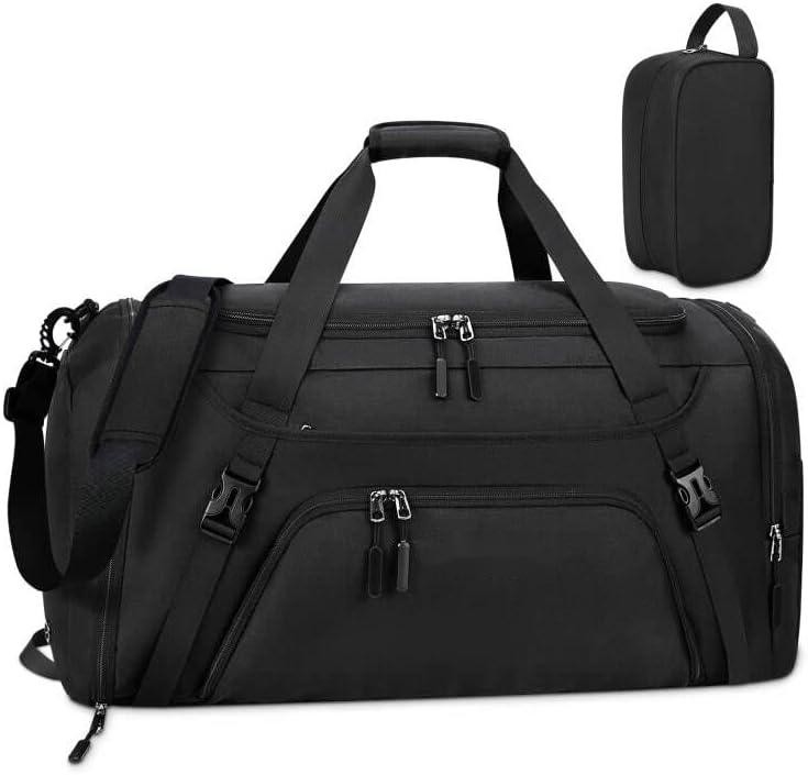 Largo fin de semana de noche impermeable de alta calidad Duffle gimnasio deporte ropa de baño bolsa de viaje con compartimiento para zapatos