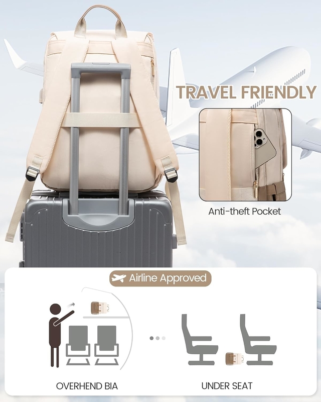 Moda Large 17 pulgadas portátil Aerolínea aprobado llevar en el profesor trabajo de enfermería Negocios universidad bolsa de viaje para mujeres y hombres