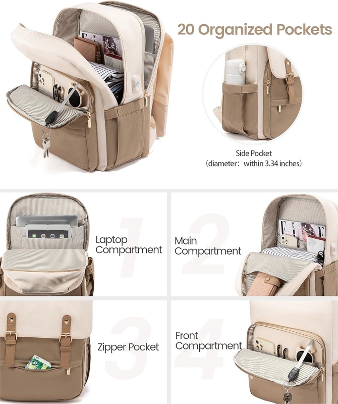Moda Large 17 pulgadas portátil Aerolínea aprobado llevar en el profesor trabajo de enfermería Negocios universidad bolsa de viaje para mujeres y hombres