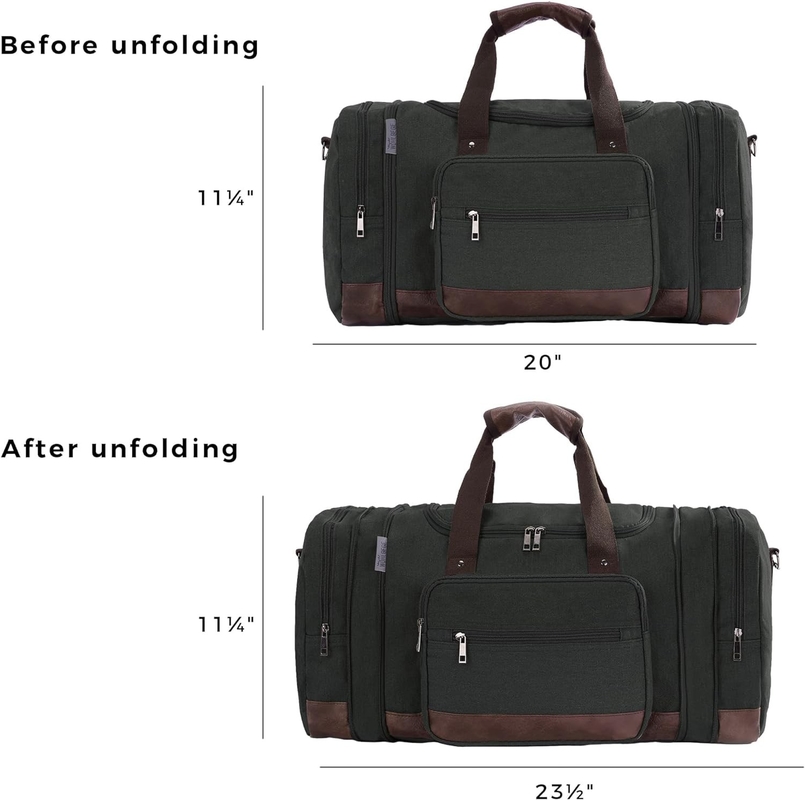 Bolso de viaje de gran capacidad de fin de semana conveniente para llevar el equipaje de los hombres