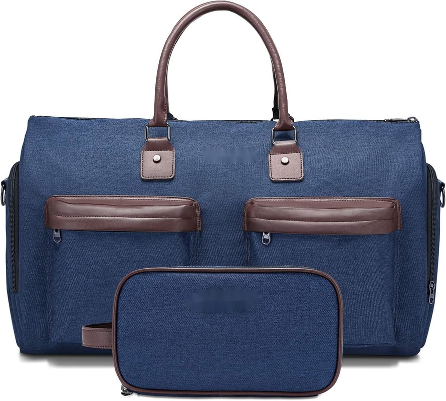 Carry On Large Blue 2 en 1 Bolso colgante Maleta de viaje personalizada con bolsa de tocador