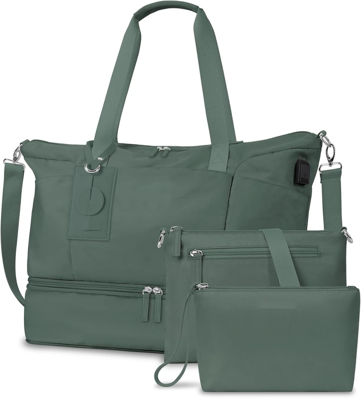 Extensible Carry On Tote Weekender Gym Duffle Personalizado con compartimiento para zapatos y bolsillo mojado