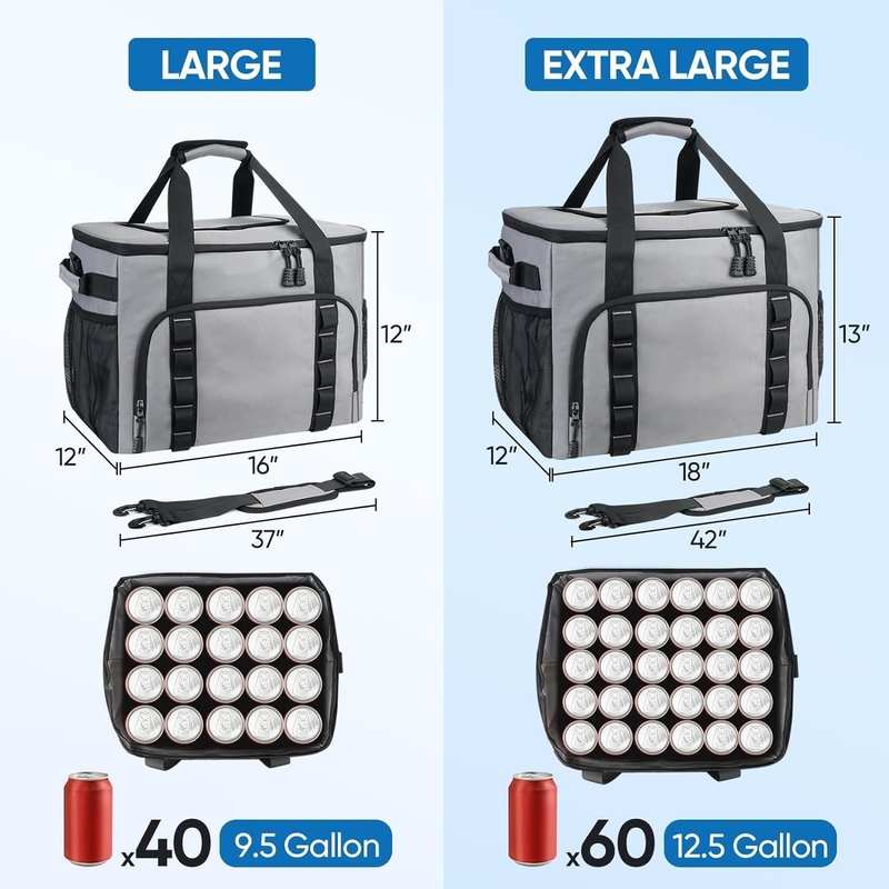 Extra grande 40/60 latas Volumen suave a prueba de fugas de playa campamento kayak viajes por carretera bolso de viaje personalizado