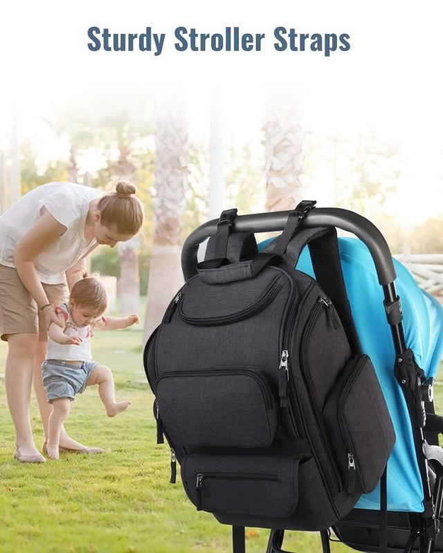 Bolso de viaje personalizado de pañal resistente al agua con 2 bolsillos aislados laterales para hombres mujeres