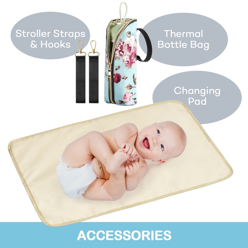 Bolso de pañales de viaje personalizado para mamá y papá