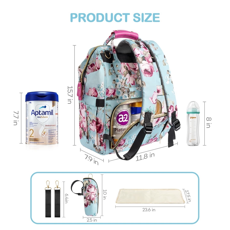 Bolso de pañales de viaje personalizado para mamá y papá