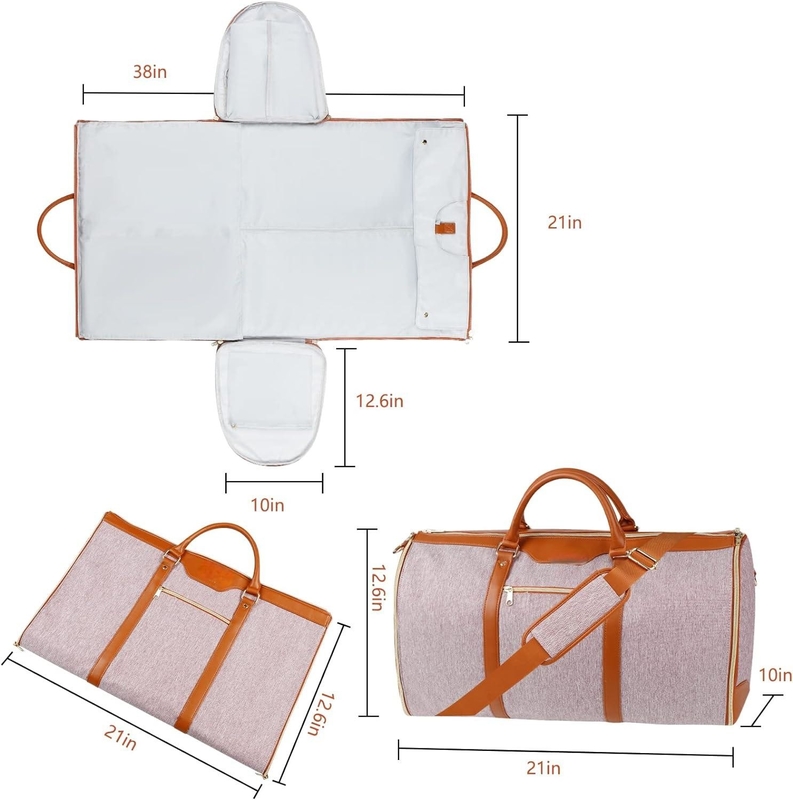 3 en 1 maleta colgante impermeable plegable traje de fin de semana llevar en la bolsa de viaje de ropa personalizada