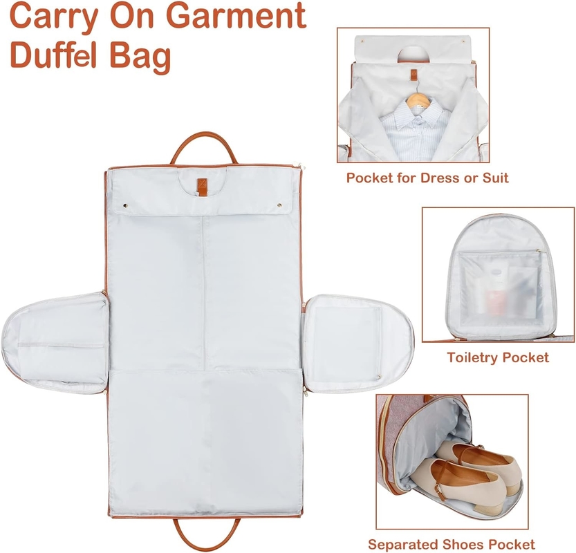 3 en 1 maleta colgante impermeable plegable traje de fin de semana llevar en la bolsa de viaje de ropa personalizada