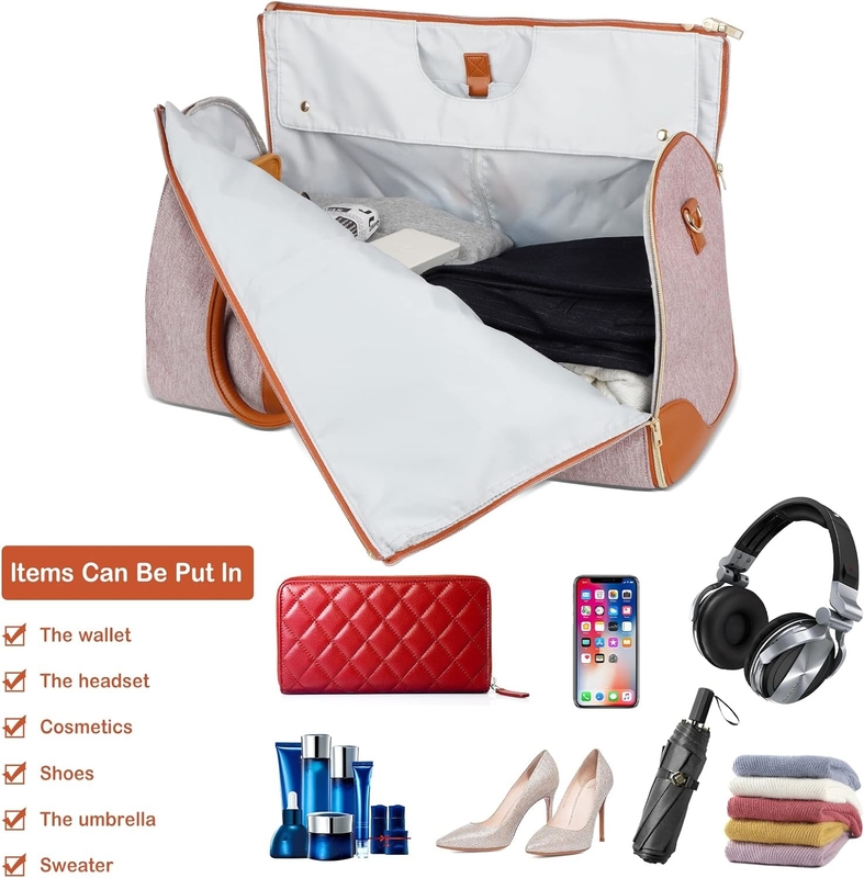 3 en 1 maleta colgante impermeable plegable traje de fin de semana llevar en la bolsa de viaje de ropa personalizada