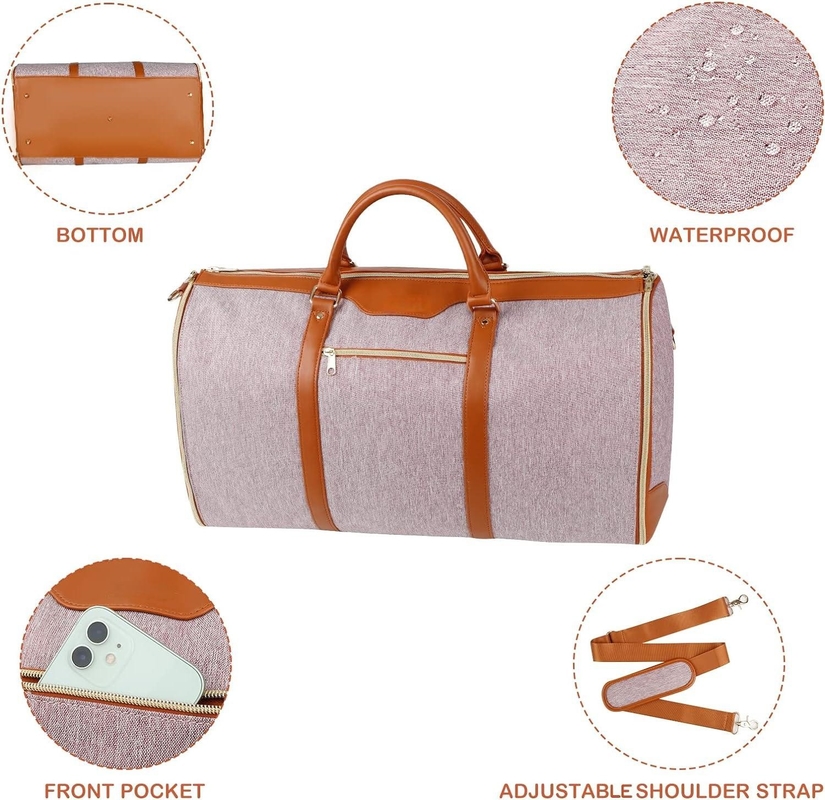 3 en 1 maleta colgante impermeable plegable traje de fin de semana llevar en la bolsa de viaje de ropa personalizada