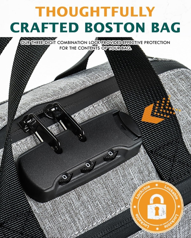 Grandes Regalos Contenedor revestido de carbón Carbón Activado Bolsa de viaje a medida a prueba de olor con cerradura combinada