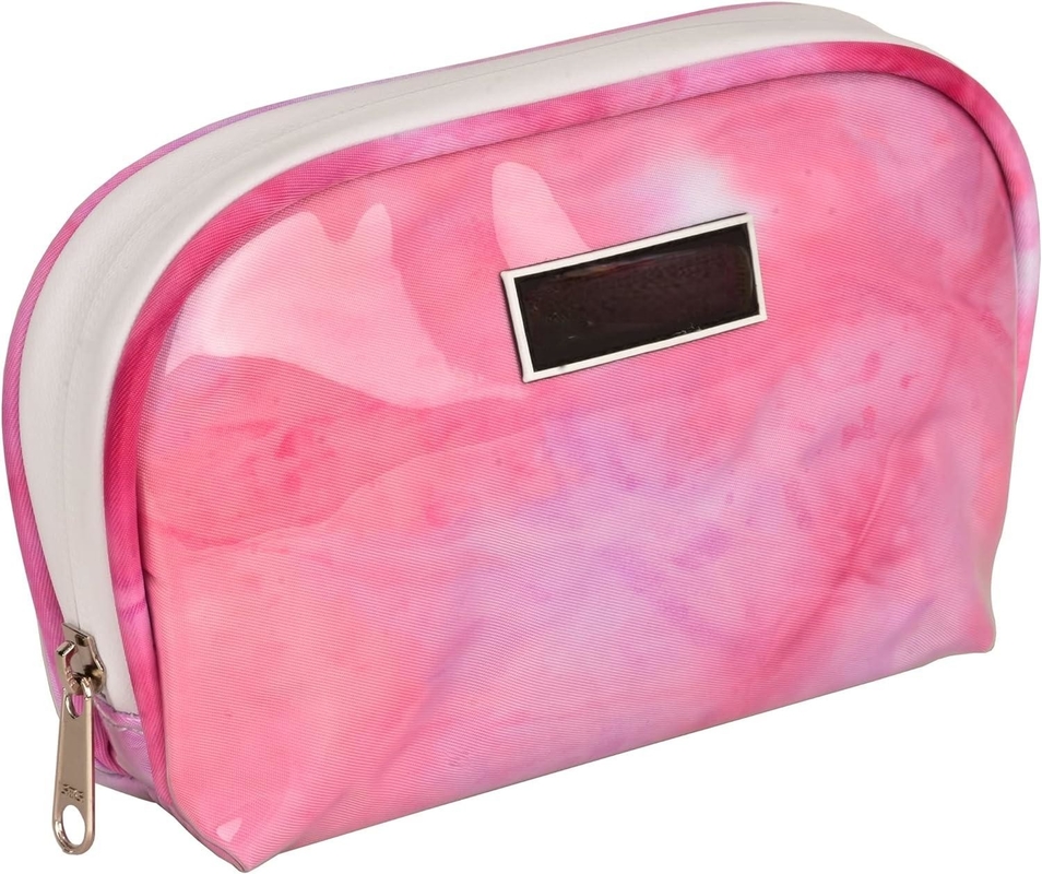 Color rosa Resistente al agua Bolso a prueba de olor de viaje personalizado con sistema de filtro de carbono para niñas
