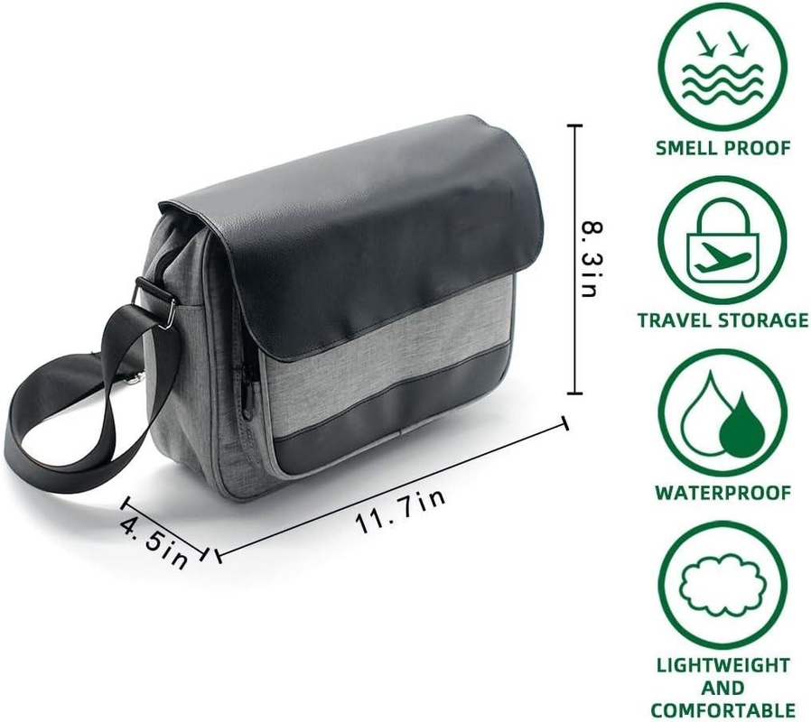 Almacenamiento seguro Bolsa de viaje personalizada A prueba de olor para el tabaco Accesorio de hierbas medicina Contenedor de comida